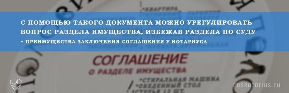 Правовая природа имущественных соглашений в делах о разводе