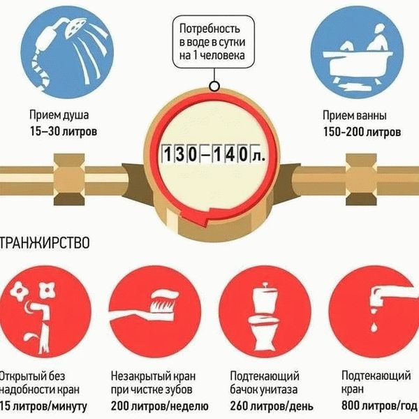 Потребность в воде в сутки на 1 человека