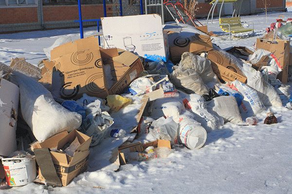 Свалка строительного мусора